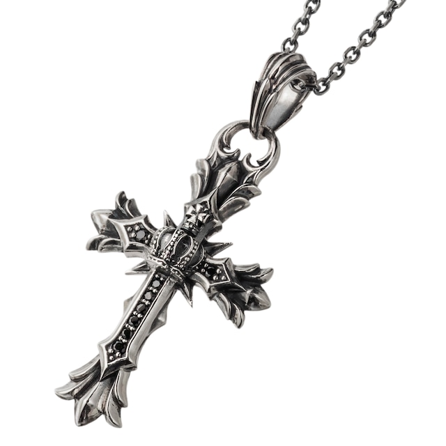 【ペンダント売り上げランキング4位】クロスクラウンペンダント AKP0136 Cross crown pendant シルバーアクセサリー Silver jewelry