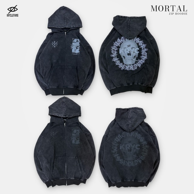 「MORTAL ZIP HOODIE」