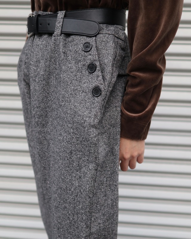 Button design wide slacks