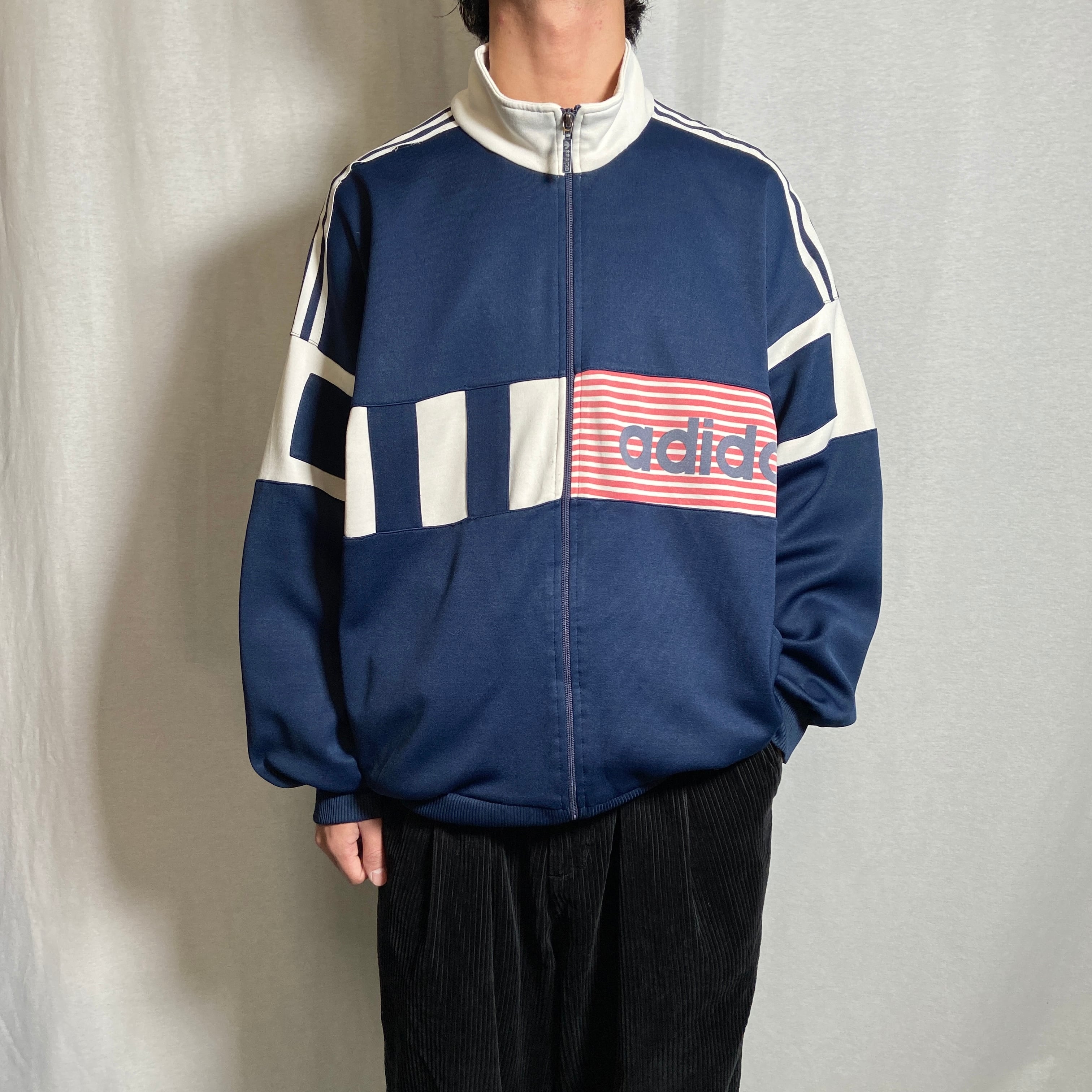 80~90年代 adidas アディダス トラックジャケット メンズL相当 古着 