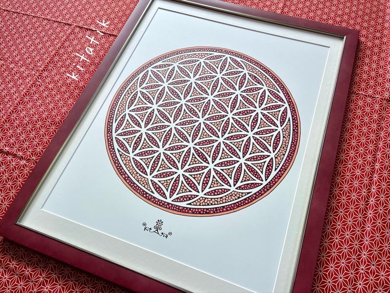 神聖幾何学アート【ブルームーンに抱かれて2】