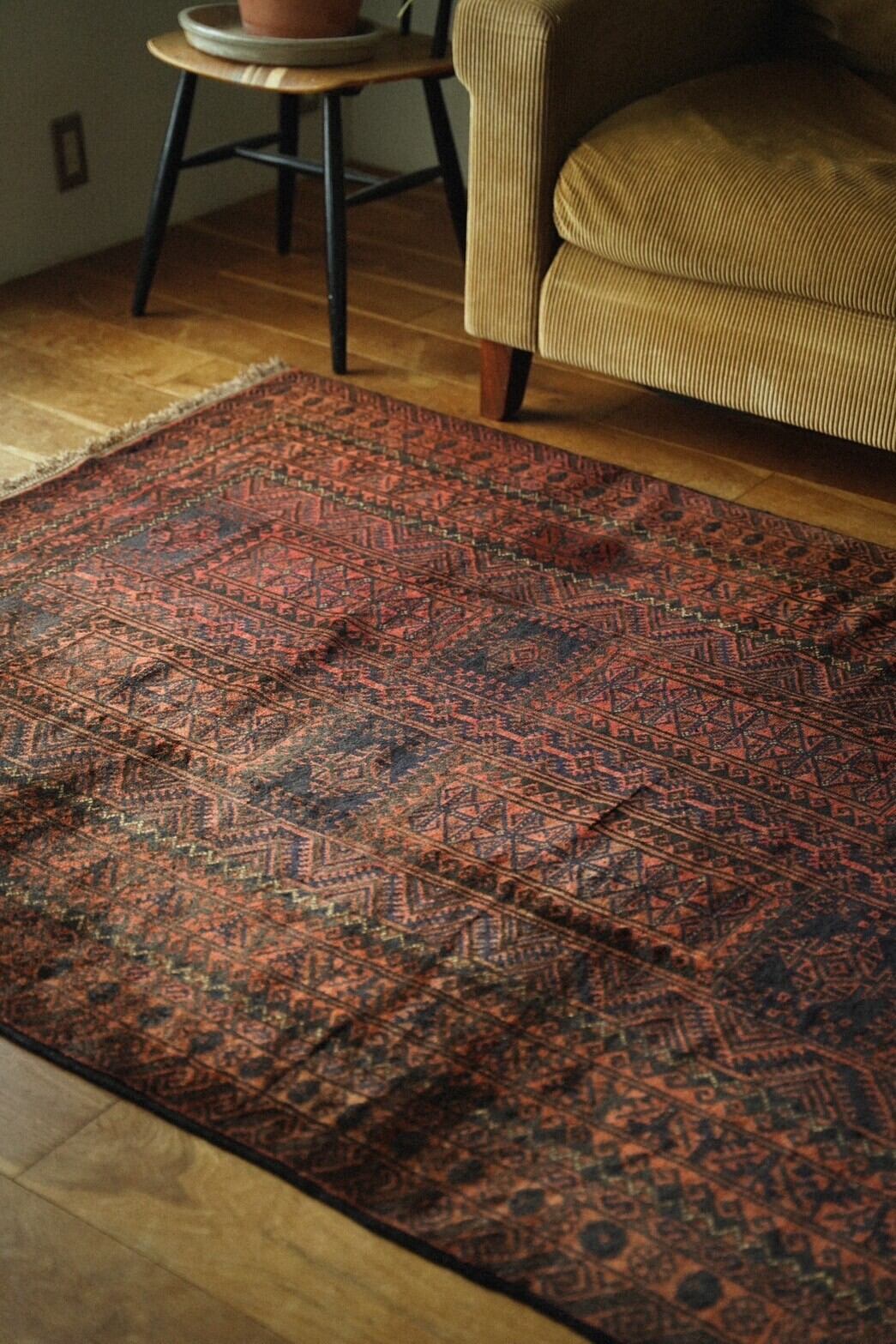 1155-Vintage Yaqub khani Baluch rug | 手織りのヴィンテージラグ専門