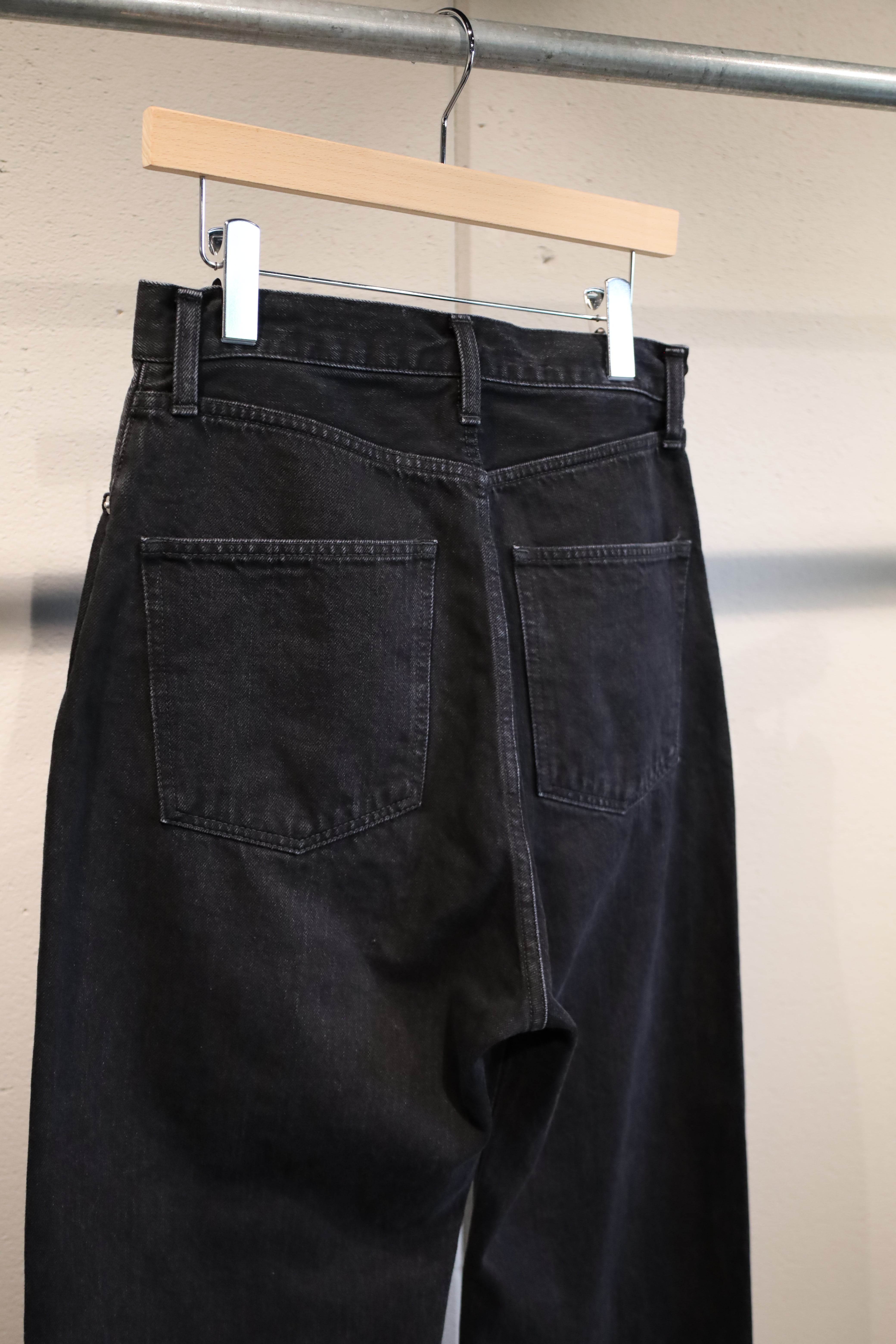 CALEE 日本製 セルビッジ ブラックデニム W34 13oz Selvedge Black Straight Denim / 13ozセルビッチ ブラック