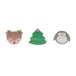 X598:Festive Christmas Claw Clips 3 Pack-MULTI