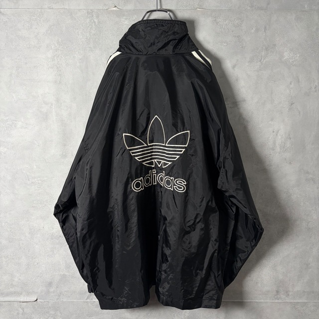 #7121 90s "adidas" big logo embroidered nylon jacket