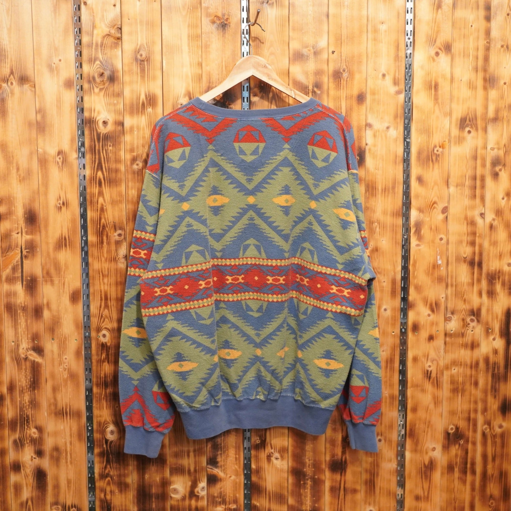 90s ralphlauren ネイティブ柄 スウェット L/ラルフローレン 90s ralphlauren ネイティブ柄 スウェット L/ラルフローレン