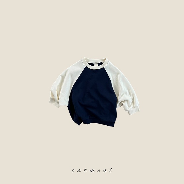 《予約》送料無料【oatmeal】Tutu Raglan Sweatshirt