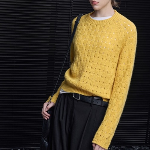 ラウンドネックニットトップス ・20154