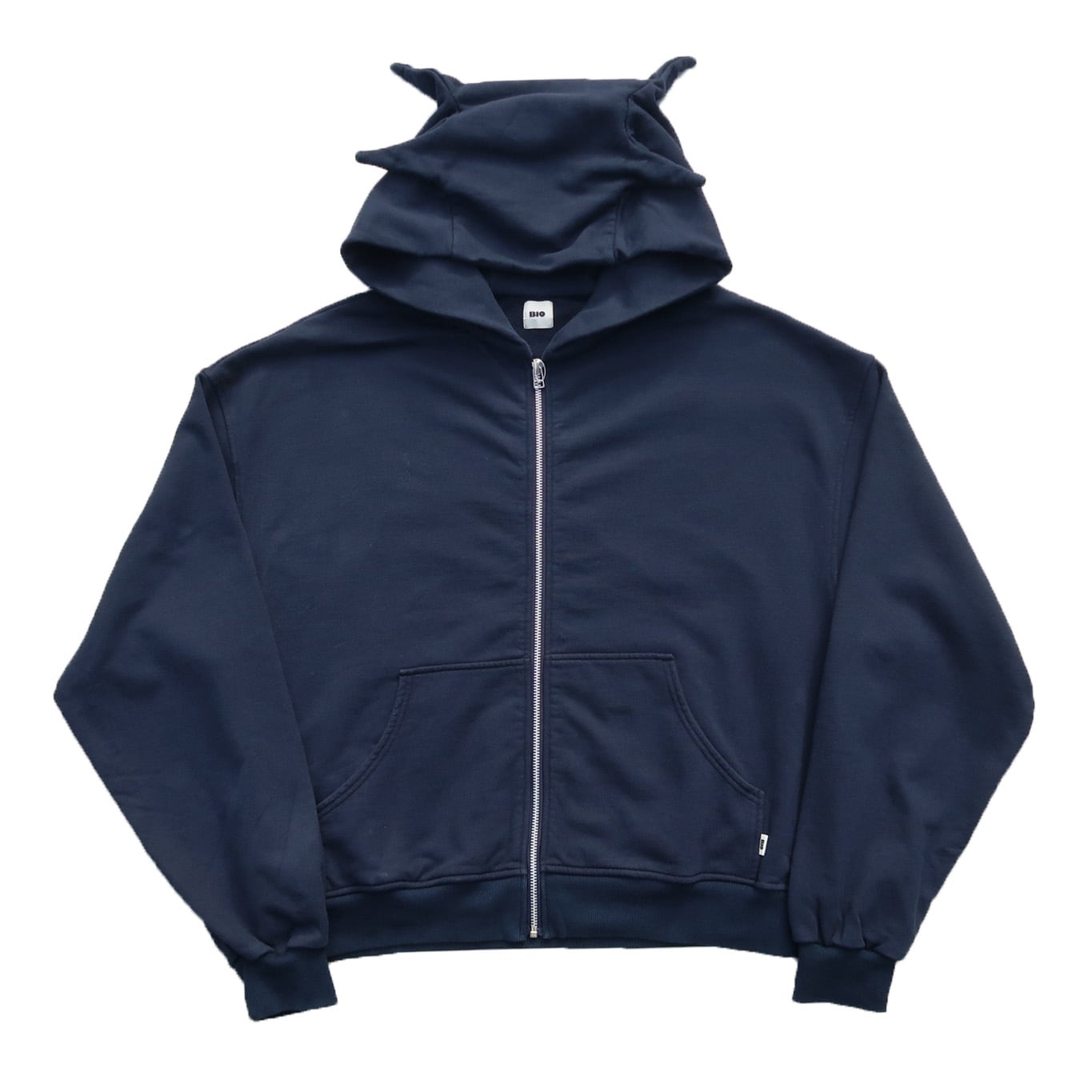 BIO 24AW FADED MONSTER ZIP HOODIE (Navy) | Moore