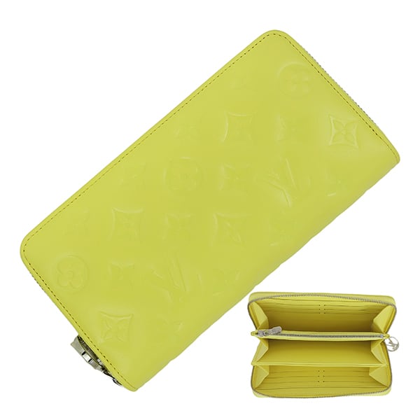 Unused LOUIS VUITTON ルイヴィトン ジッピー・ウォレット モノグラム ラムスキン スマイリーイエロー M83104 ラウンドファスナー 長財布 未使用品