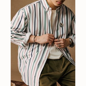 CENLES Vintage Stripes Washed Long-Sleeved Shirt  ヴィンテージストライプ ウォッシュドロングスリーブシャツ