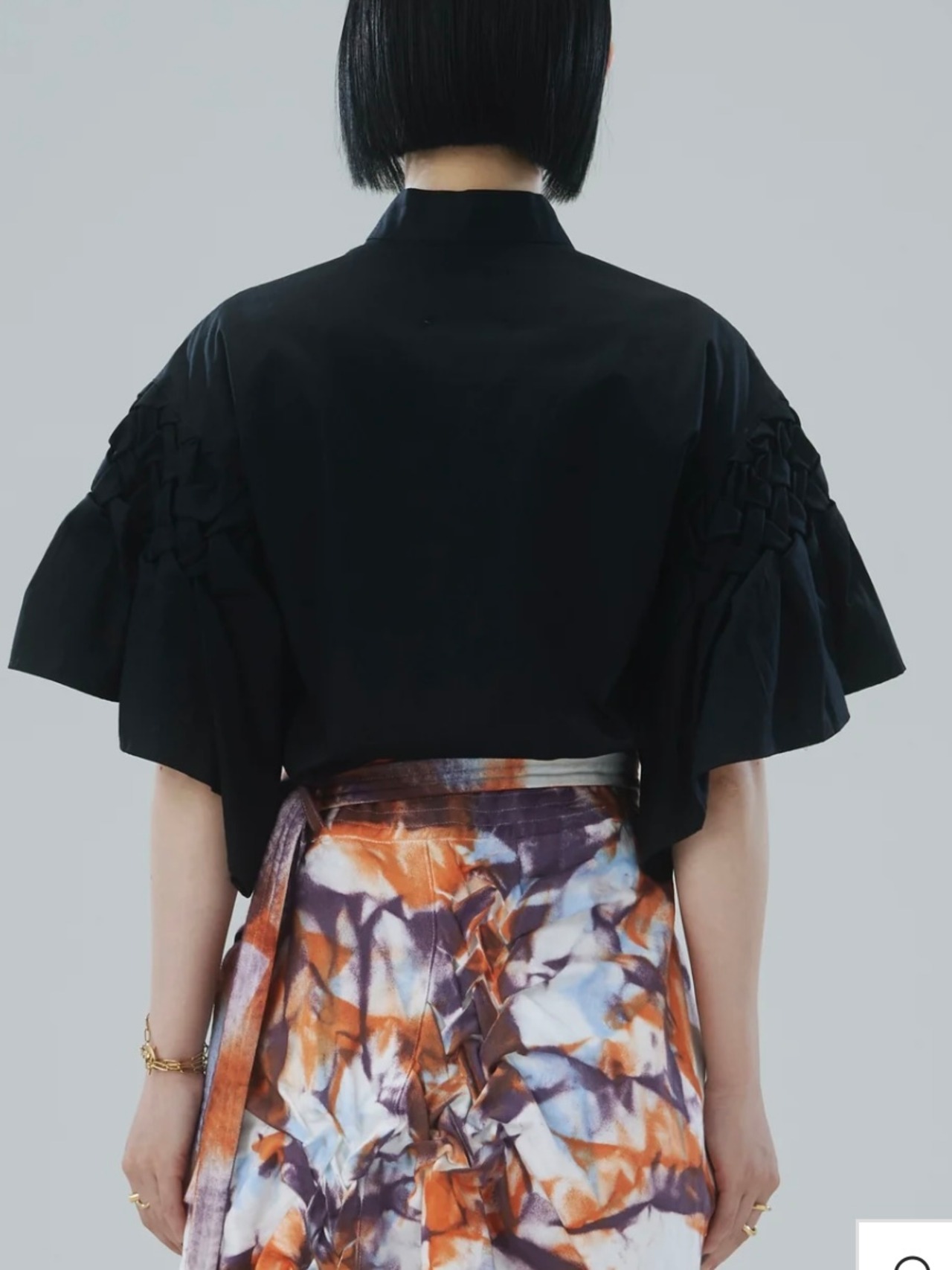 【25SS】Create Clair クリエイトクレイル / smocking standneck blouse / ブラウス - 2