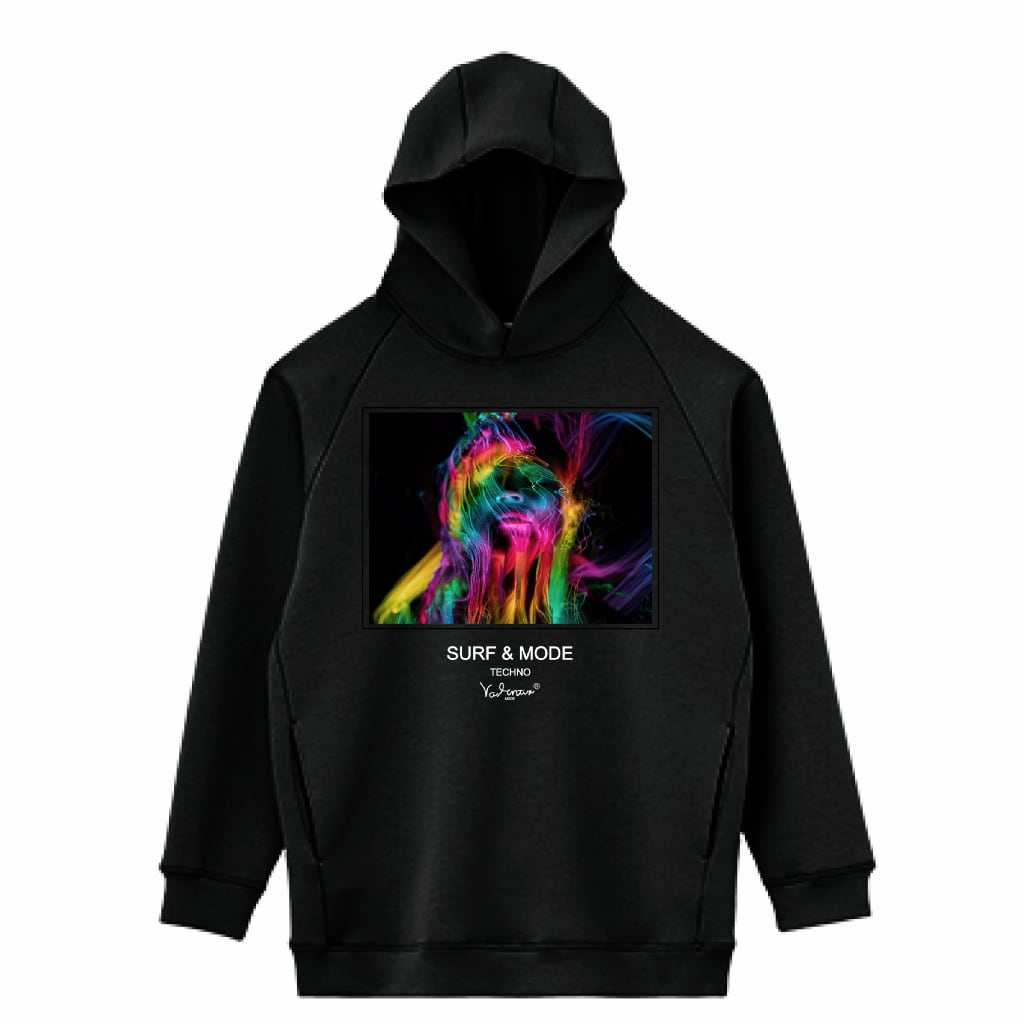 LIFEMAX 10oz ドライストレッチプルオーバーパーカー（両面印刷）