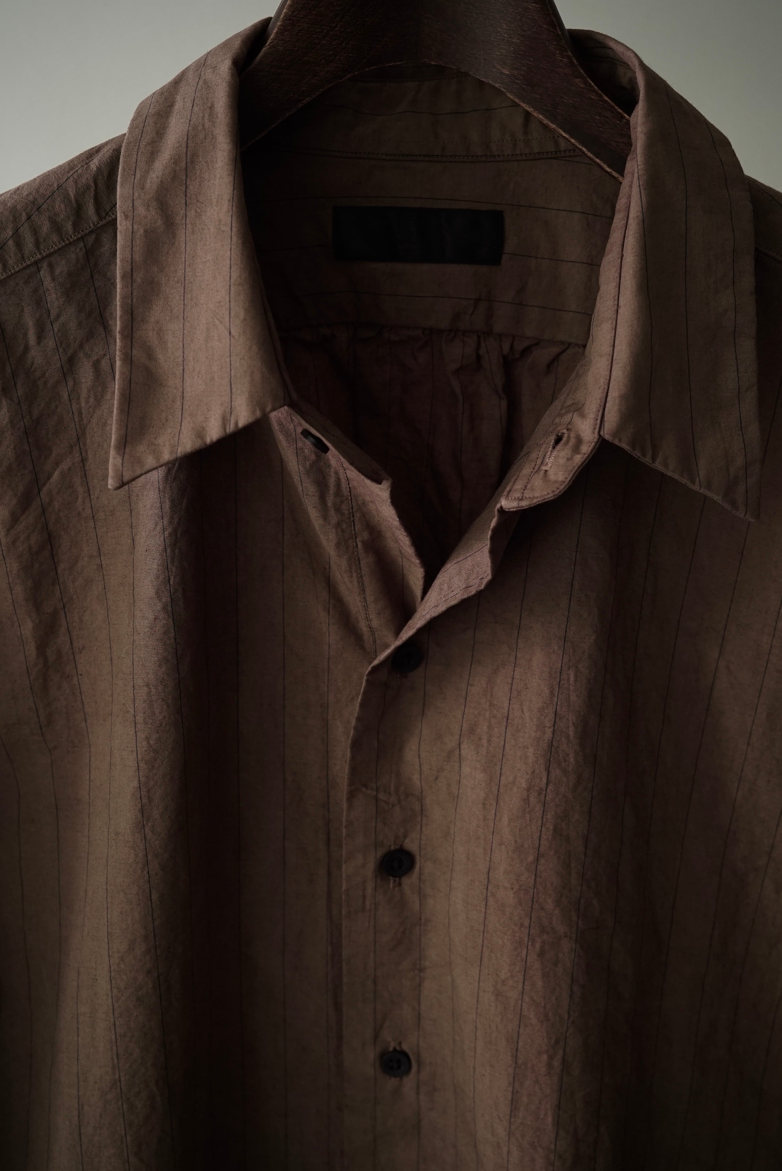 Cotton/Linen Stripe / The Shirts（柿渋染） | C O L I N A