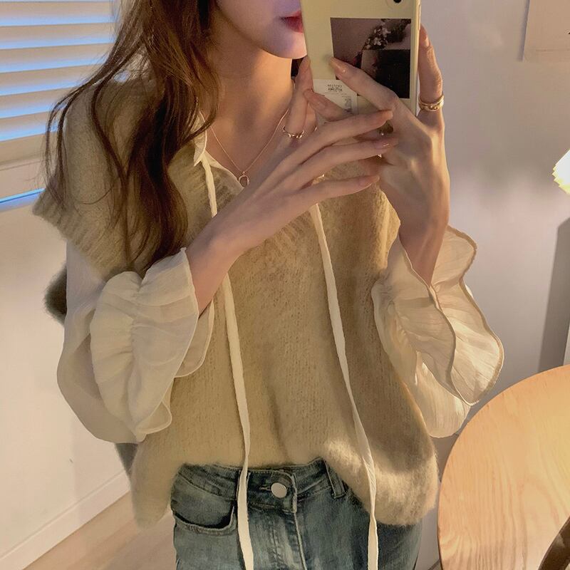 セーター ルーズスタンダードオータムウィンタージャケット レトロ 秋物 冬物 ブラックストロベリース26898950991