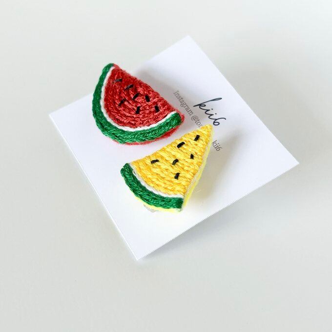 kii6 刺繍スイカブローチ | PAY ID