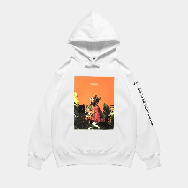 【APPLEBUM】"BEATMAKER BOY" SWEAT PARKA - WHITE