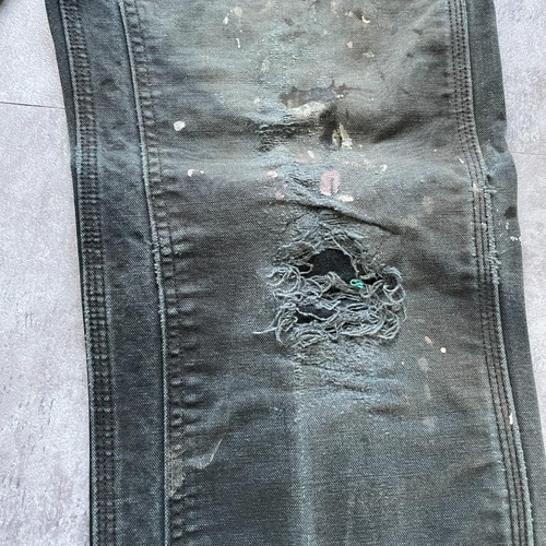 00s ブラック ダブルニー Carhartt B01 BLK 32×34 詳細写真14