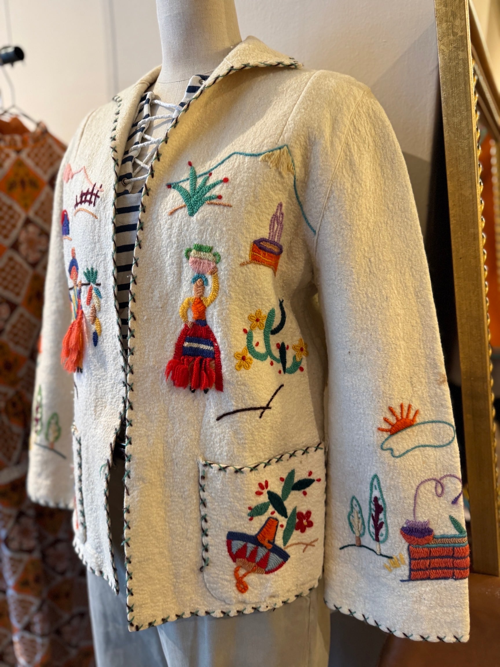 60's メキシカン刺繍ジャケット | DROOMTUIN_VINTAGE