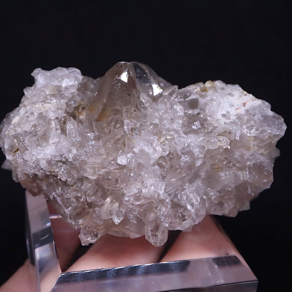 スモーキークォーツ特級品✽台セット即購入ok♥ スモーキークォーツ 煙水晶 98.3g SQZ138 鉱物 原石 天然石