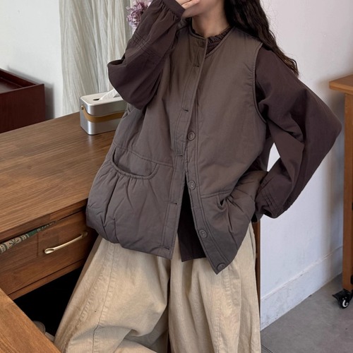 タックポケットジャケットベスト ・8969