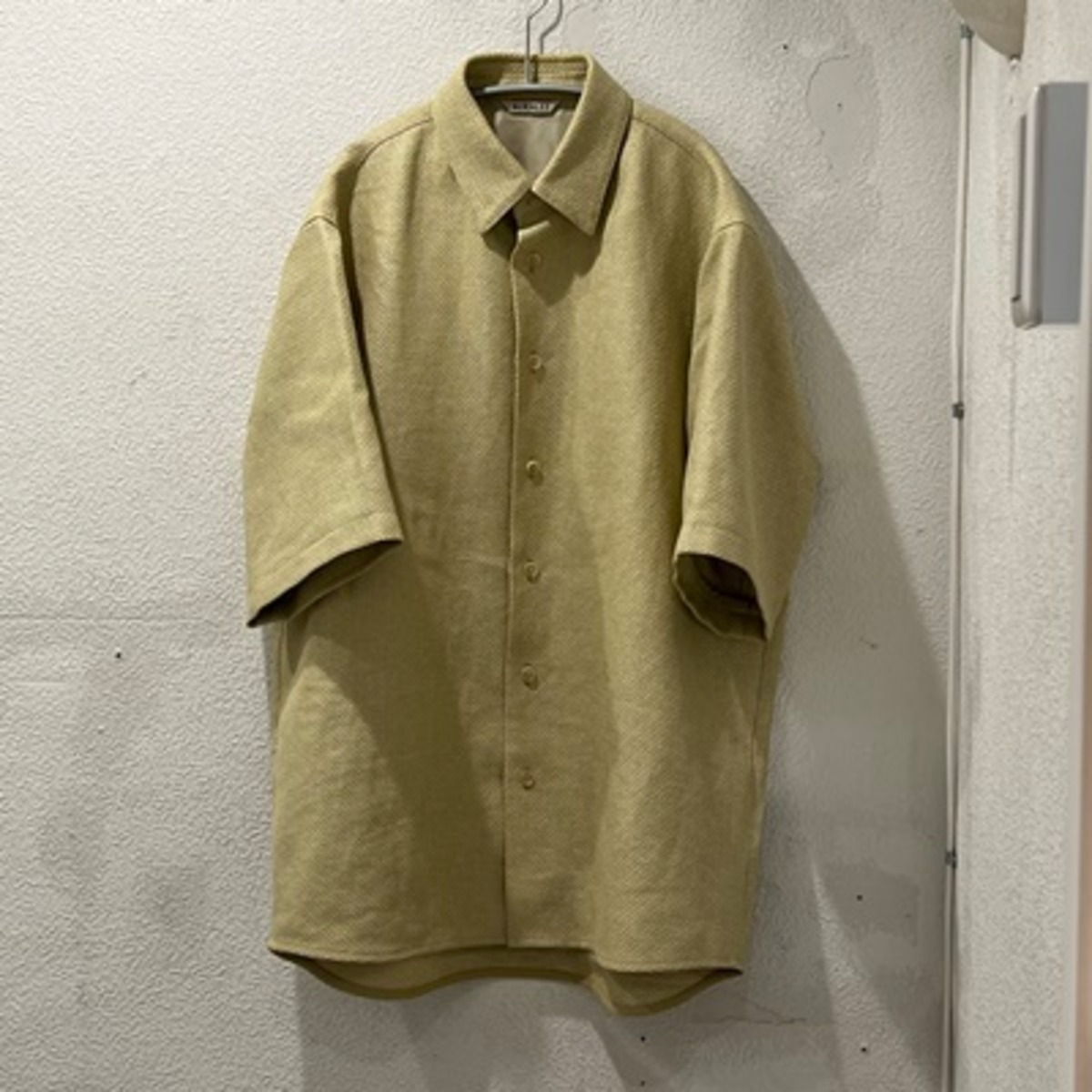AURALEE オーラリー A21SS01JH 和紙 WASHI 半袖シャツ 定価52800 