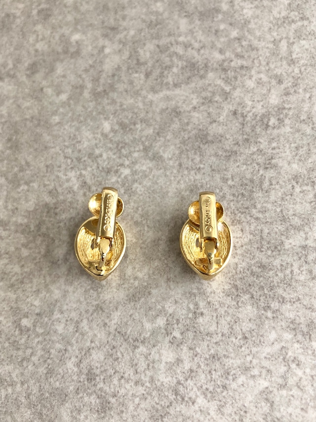 Christian Dior クリスチャン ディオール イヤリング ゴールド ラインストーン vintage ヴィンテージ オールド r3nws4