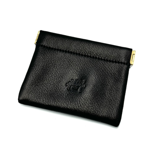 YONZY バネ口カードケース BLACK