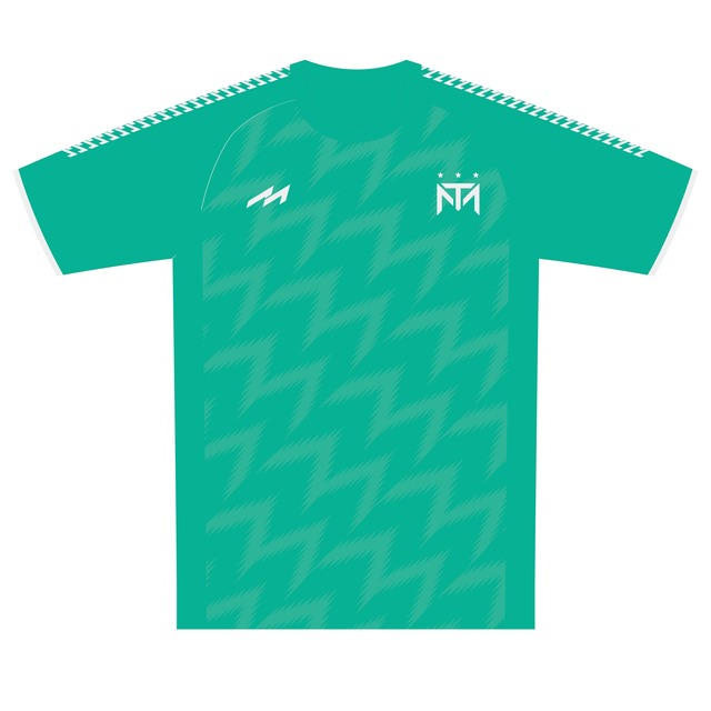 Jagged pattern Shirts（MHS-2401）MINT GREEN