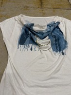 stole design draped T-shirts