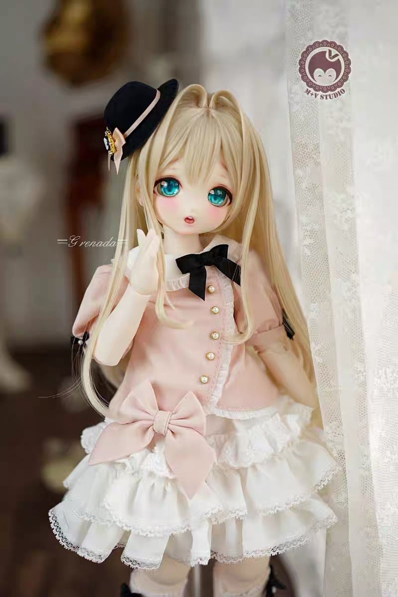 衣装セット！ワンピース ドレス 帽子 洋服 服 BJD 1/4 球体関節人形