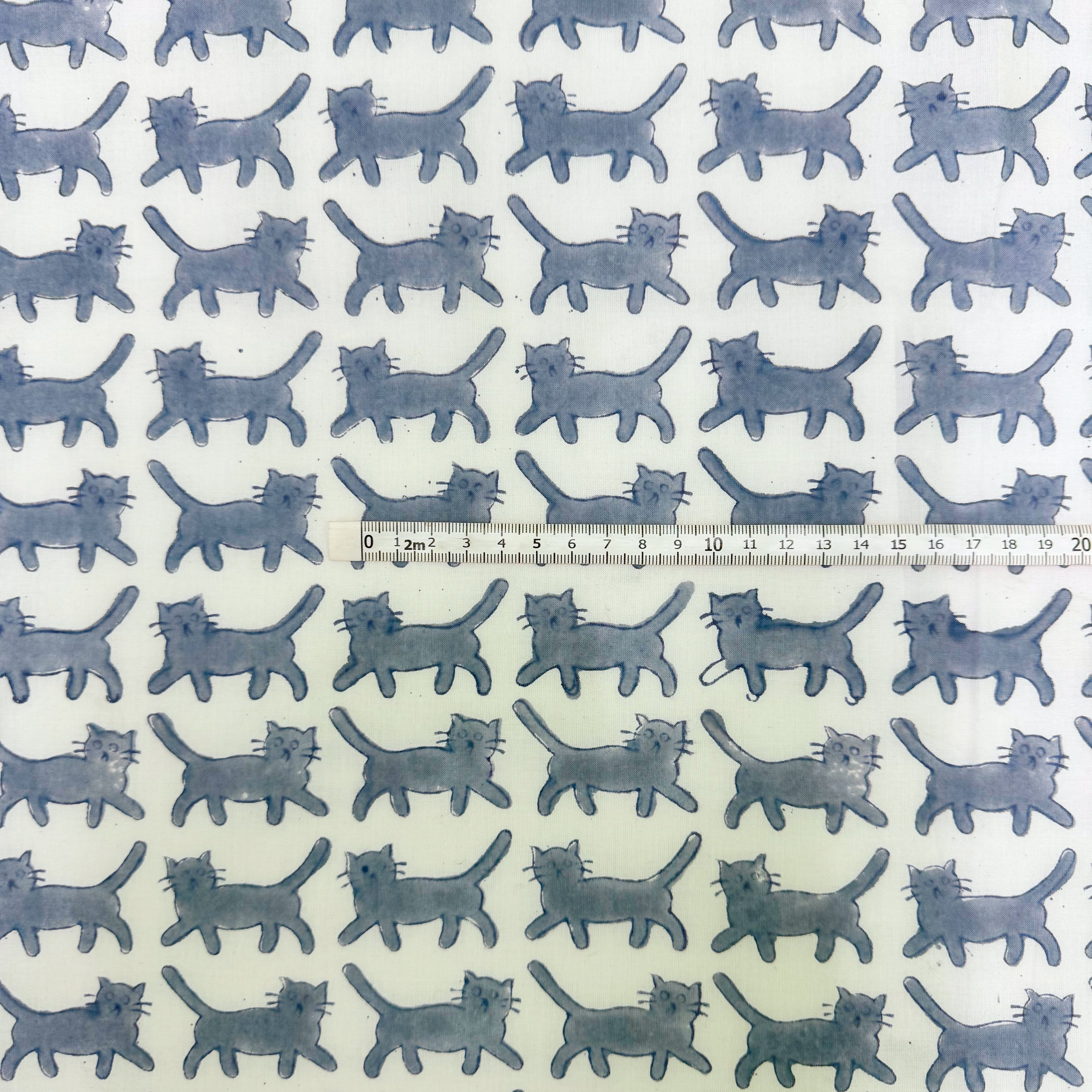 160 【お客様専用】 猫 ねこ ブロックプリント 防水ポーチ バッグ #160