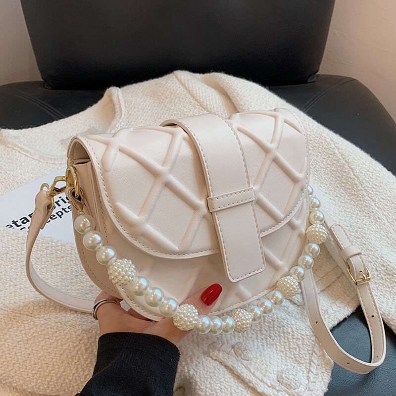 サマーパールチェーン 夏物 真珠 メッセンジャーバッグ サドルバッグ シートバッグ Tiancai_Wing_Bag69857732463