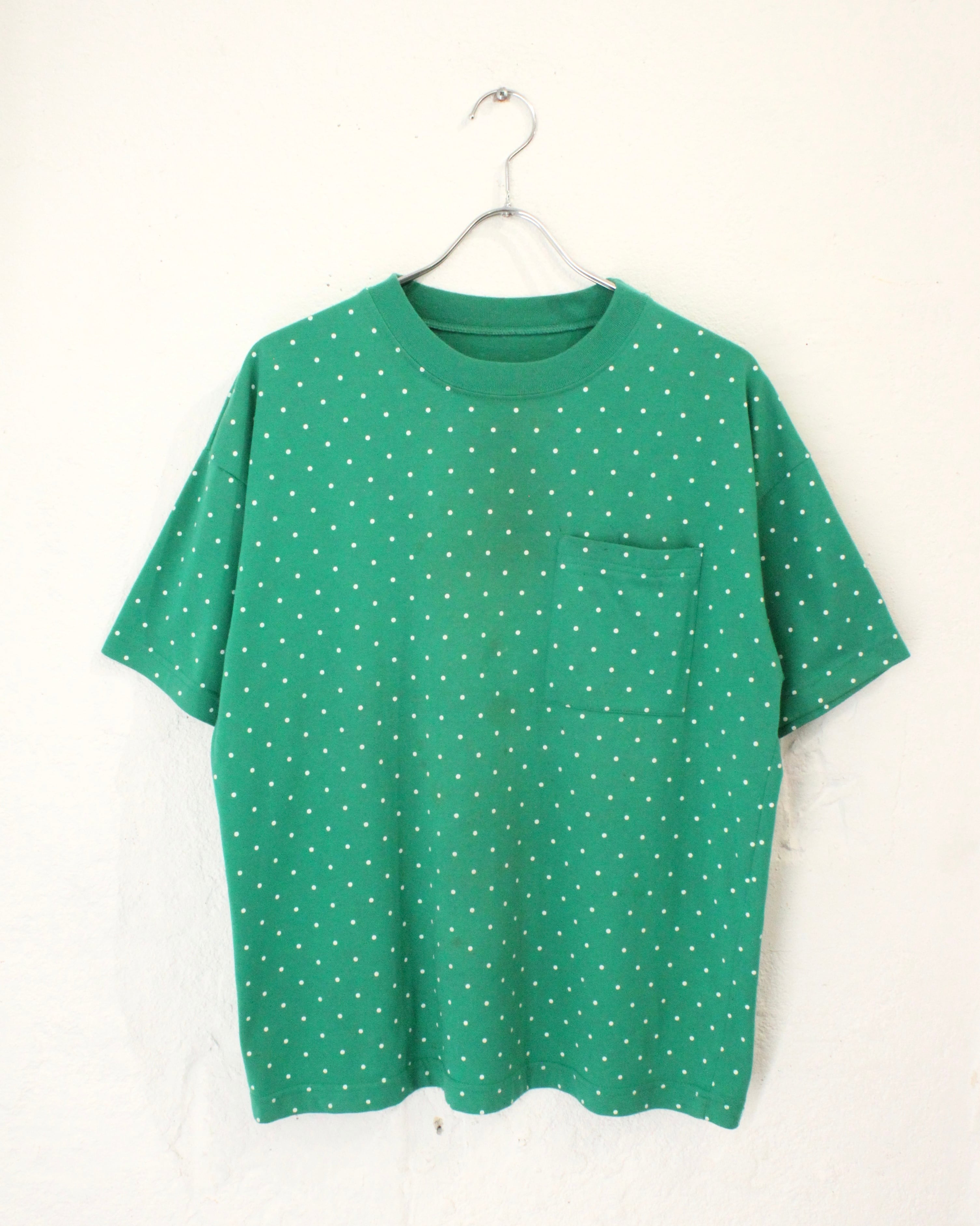 00s~ USED Dot Pattern S/S Pocket Tee