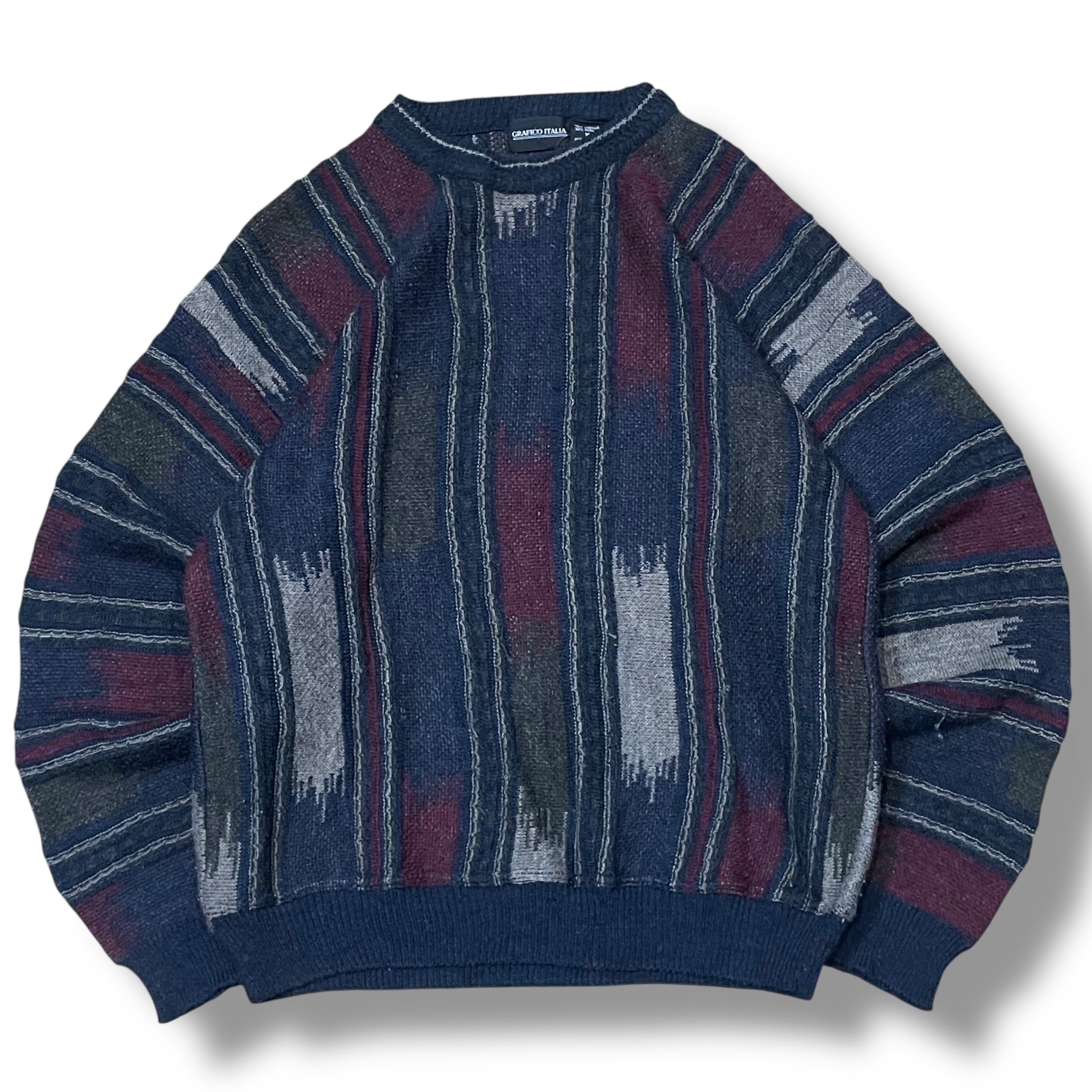 L】【00年代】Eddie Bauer エディーバウアー 肉厚 ハーフジップニット