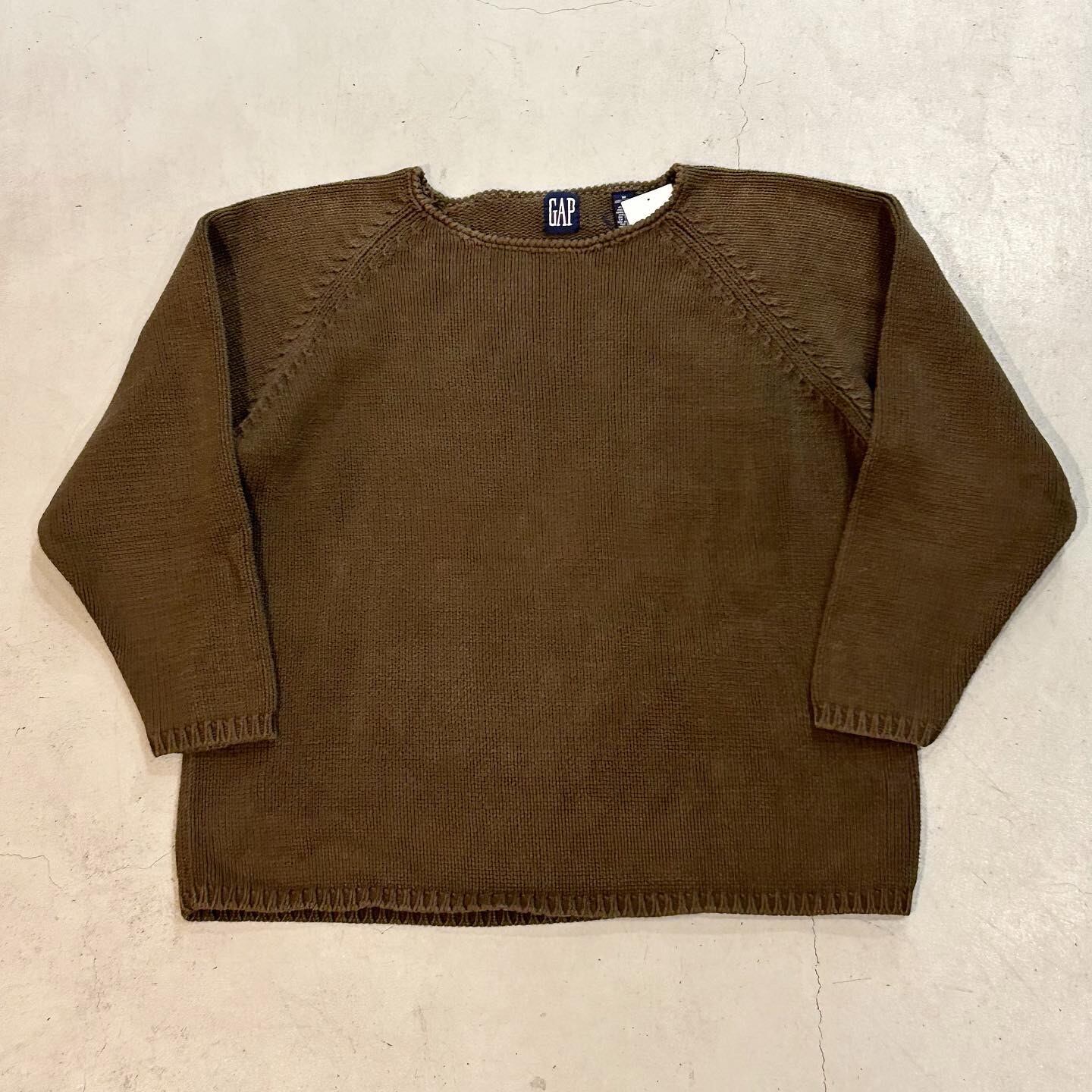 90s GAP boat neck cotton knit【高円寺店】