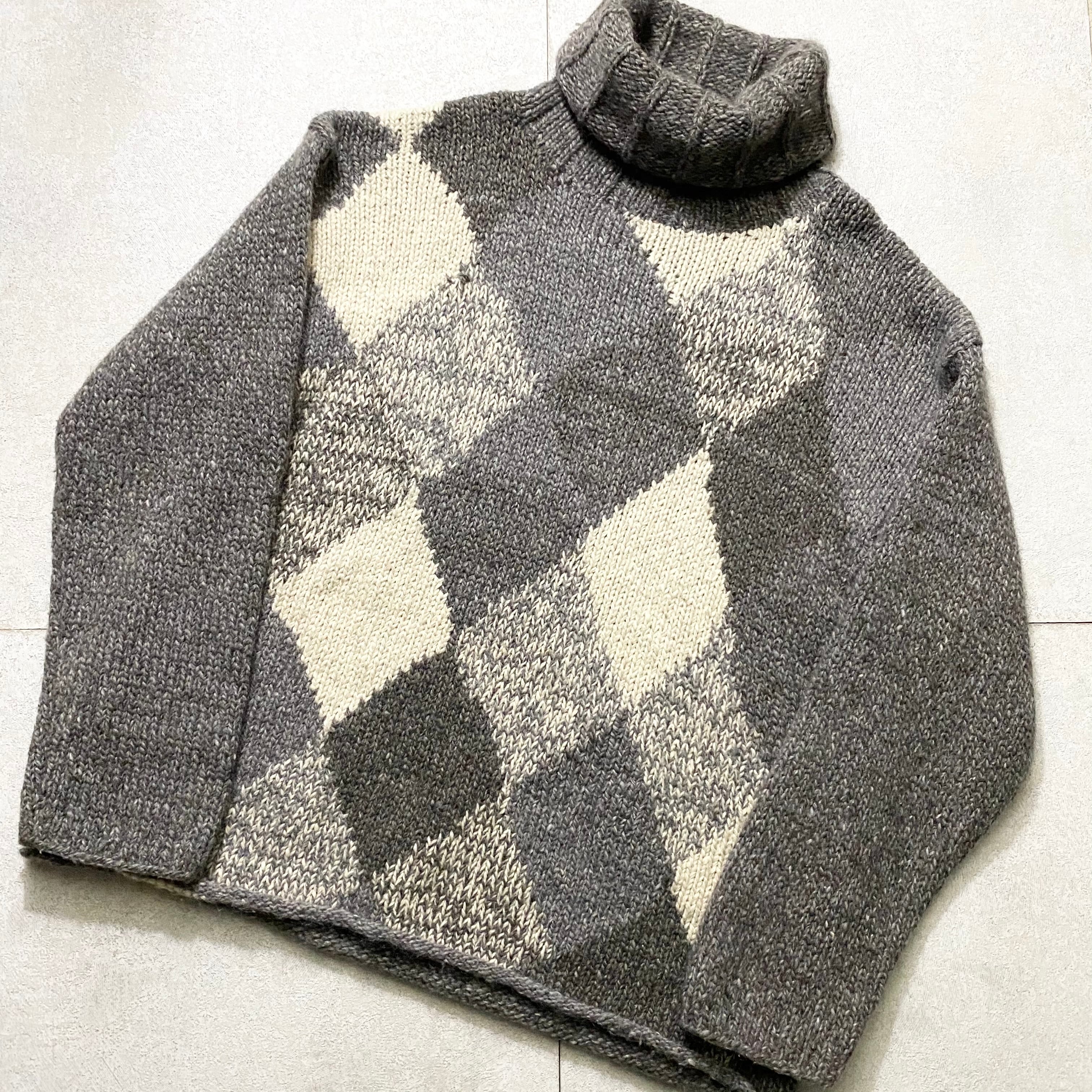 archive DRIES VAN NOTEN oversized turtle neck sweater | NOIR ONLINE