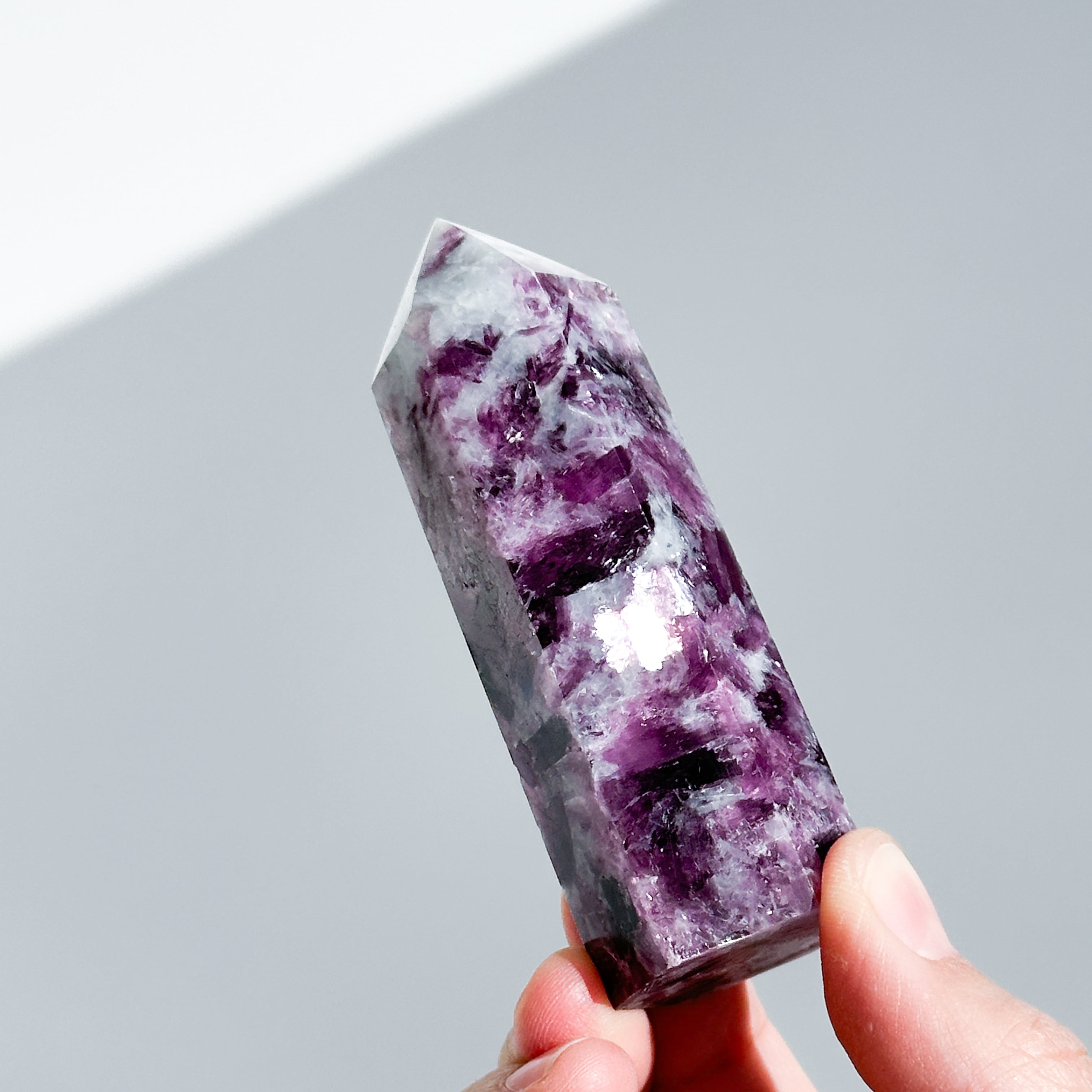 レピドライト タワー型14◇ Lepidolite ◇天然石・鉱物
