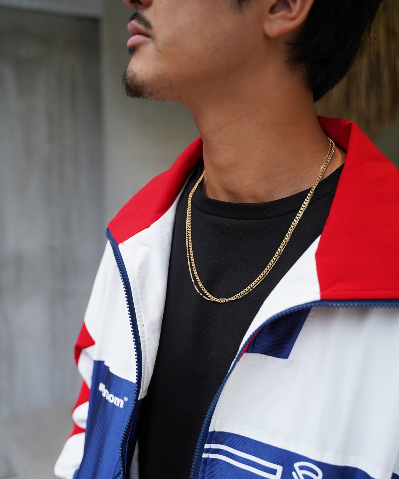 【#Re:room】SV925 W CHAIN LONG NECKLACE［REA222］