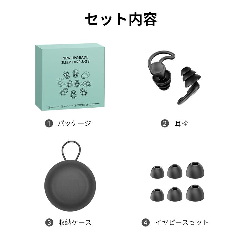 耳栓 睡眠用 遮音 フィット 耳が痛くならない 静寂な環境を手に入れる