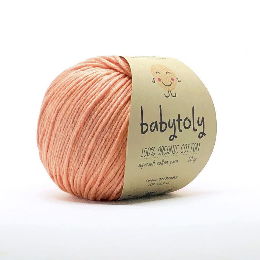 babytoly / Organic Cotton Yarn / PAPAYA