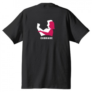 COMRADEレディースTシャツ　バックロゴ【ブラック】