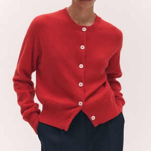& DAUGHTER　Ada Crewneck Cardigan　Poppy Red