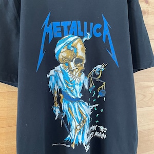 【METALLCA】メタリカ バンドTシャツ プリント パスヘッド スカル バックプリント 3XL US古着 アメリカ古着