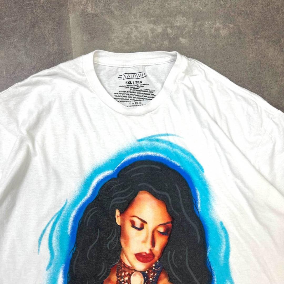 希少　AALIYAH Tシャツ　タイダイ柄RAP Tシャツ　サイズL