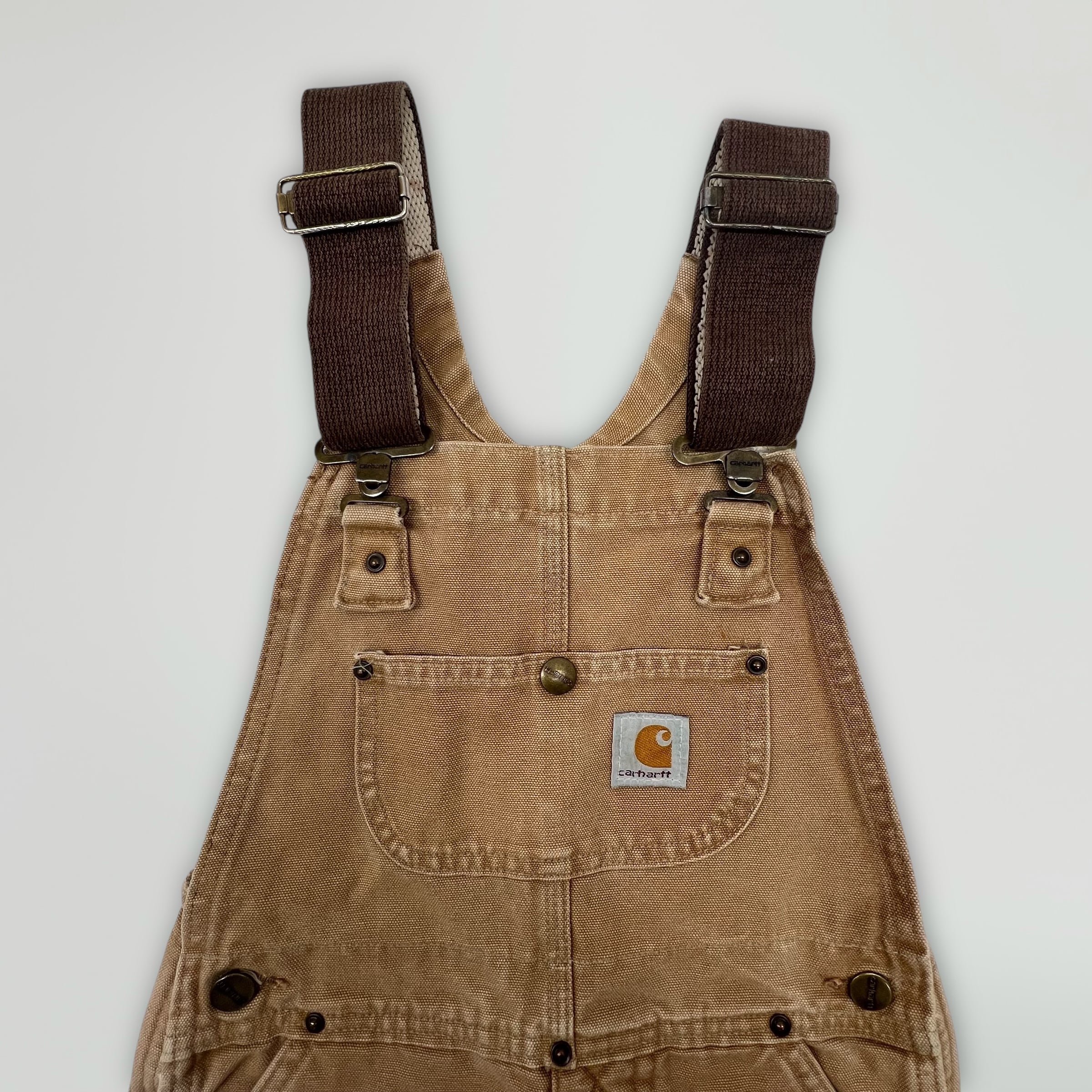 Carhartt Brown Duck Overall カーハートオーバーオール 5-7T】Carhartt brown duck overall カーハート ブラウンダック