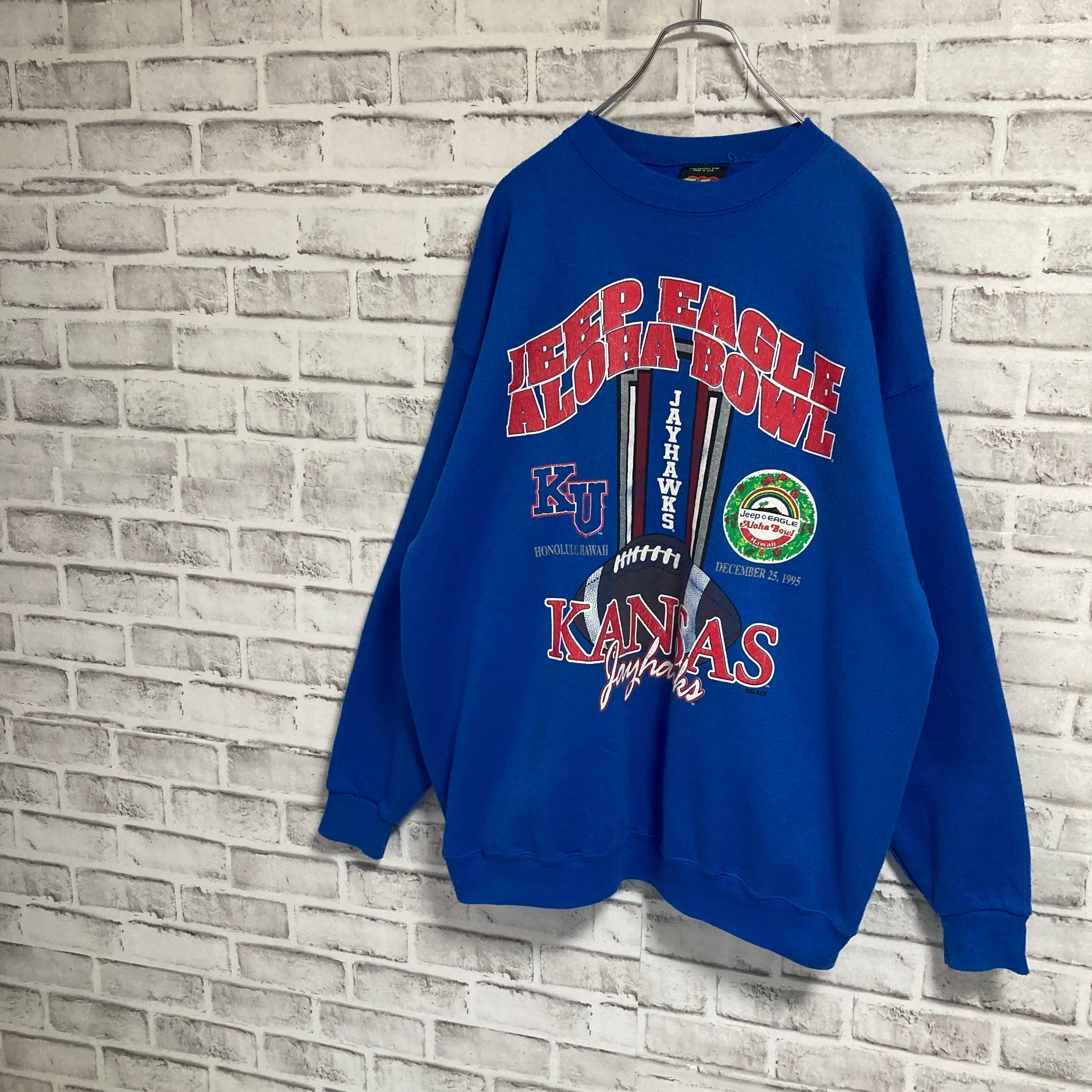 T.S.I 】L/S Sweat XL Made in USA 90s “ALOHA BOWL KANSAS OF ...