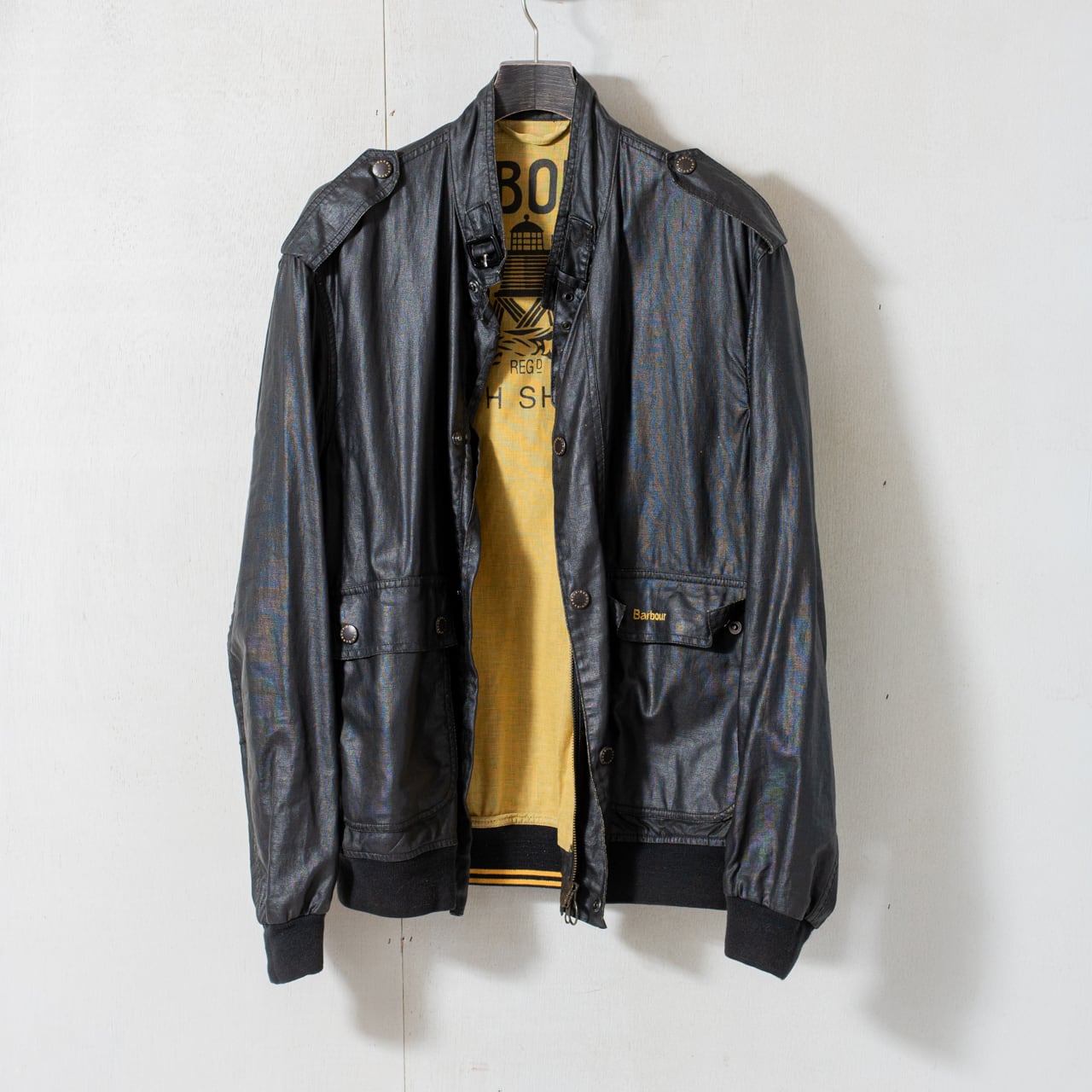 Duralinen Flyer jacket Black 3crest Medium @2000s e3053c | British