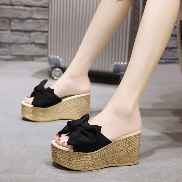 話題の行列 ウェッジサンダルレースリボン厚底美脚カジュアルきれいめこなれ感春夏デート サンダル Www Mundojs Com Br