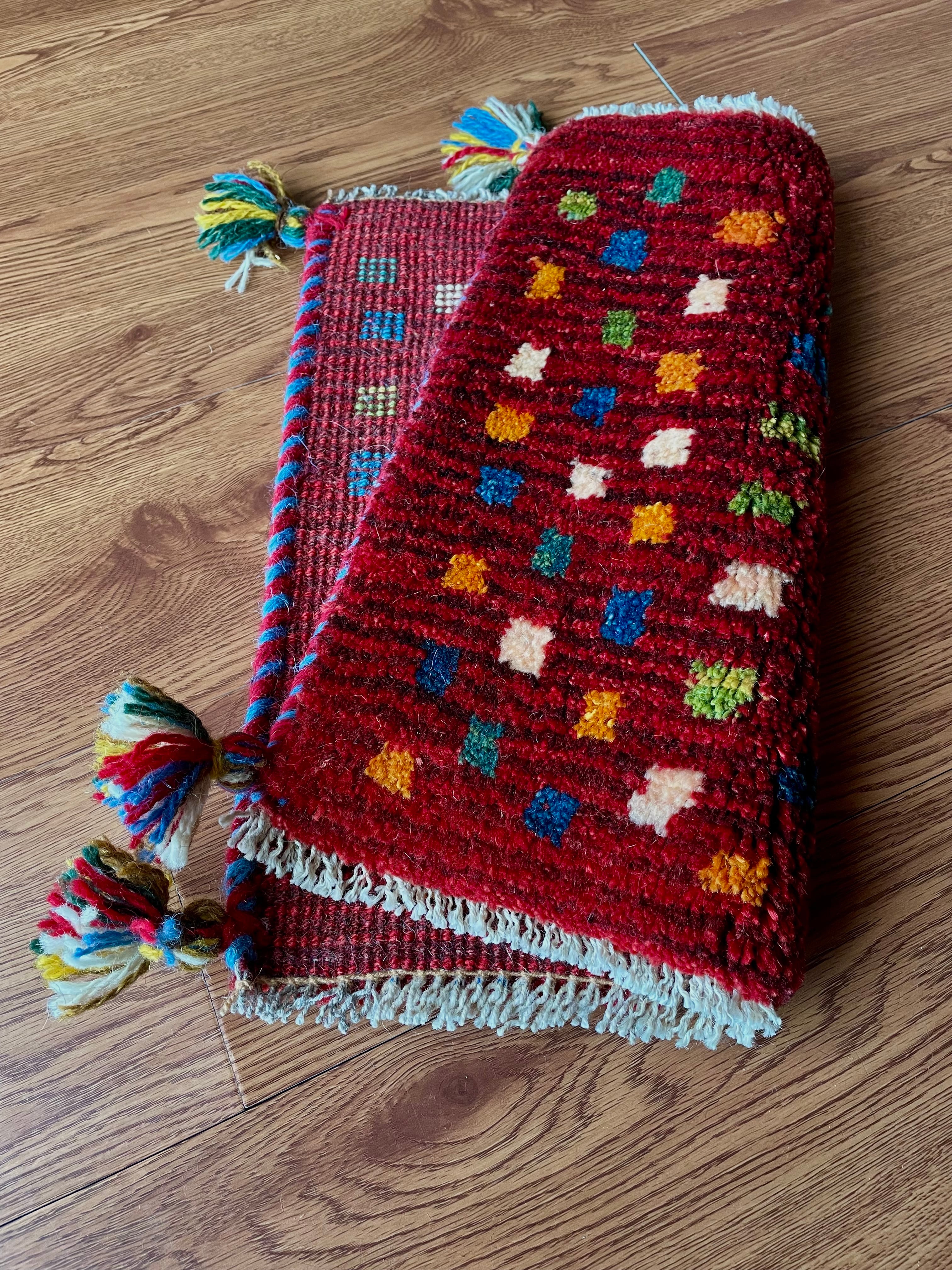 ペルシャギャッベ (ギャベ) チェアマット 椅子の座布団 No.GS-1399